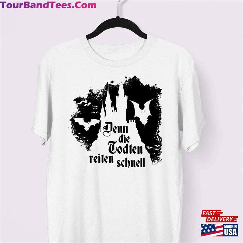 Dracula’S Castle T-Shirt Gothic Vampire With Bats Unisex 29Uf194494 – Utopia Fashion