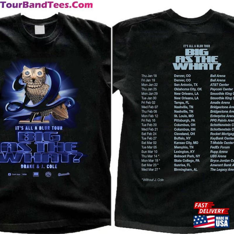 Drake It’S All Blur Tour Rapper Shirt Big As The What 90S Bootleg Graphic Tee Hoodie T-Shirt 29Uf206967 – Utopia Fashion