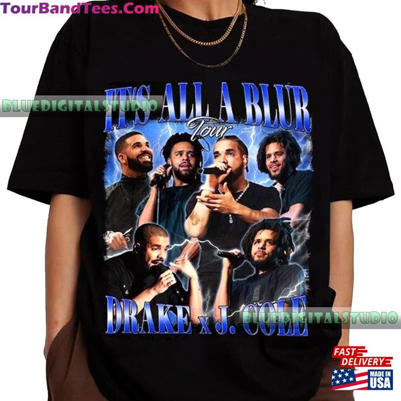 Drake J Cole Big As The What Tour Shirt 90S Vintage Bootleg It’S All Blur Rap Music Classic Hoodie 29Uf201731 – Utopia Fashion