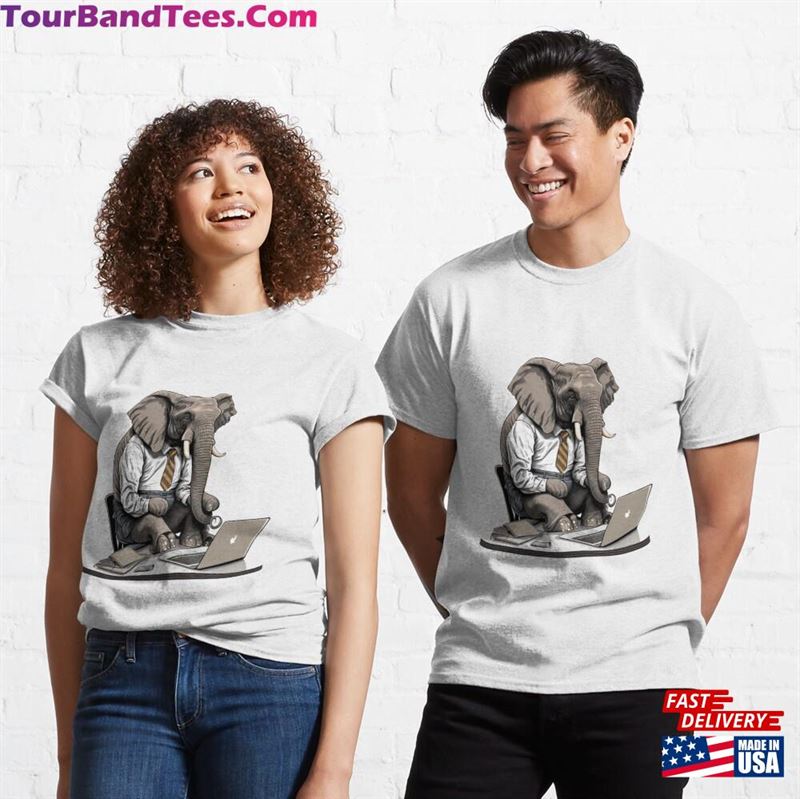 Elephant Monday Classic T-Shirt Unisex 29Uf194561 – Utopia Fashion