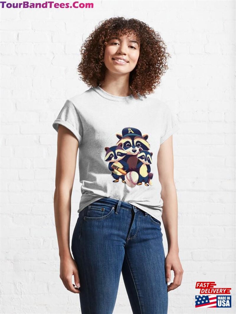 Elevate Your Style With Our Adorable Raccoon Family Baseball Design! Classic T-Shirt Unisex 29Uf206933 – Utopia Fashion