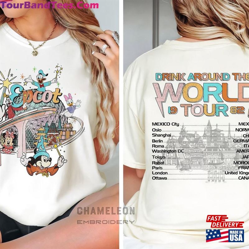 Epcot Drink Around The World Comfort Colors Shirt Disney Trip Tour Classic Unisex 29Uf191623 – Utopia Fashion