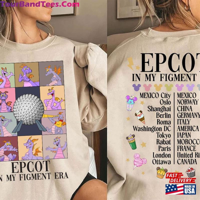 Epcot In My Figment Era Shirt World Tour One Little Spark Classic Unisex 29Uf193611 – Utopia Fashion