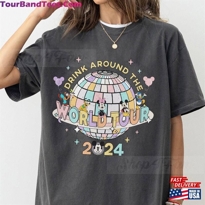 Epcot World Tour Shirt Drink Around The Showcase T-Shirt Hoodie 29Uf194149 – Utopia Fashion