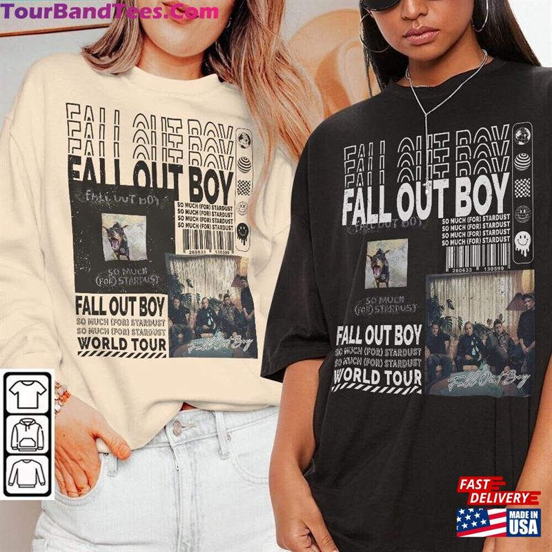 Fall Out Boy Music Shirt Merch Vintage So Much For Tour Tickets Album Graphic Tee Y2K 90S Gift Fan L905M Hoodie Classic 29Uf194076 – Utopia Fashion