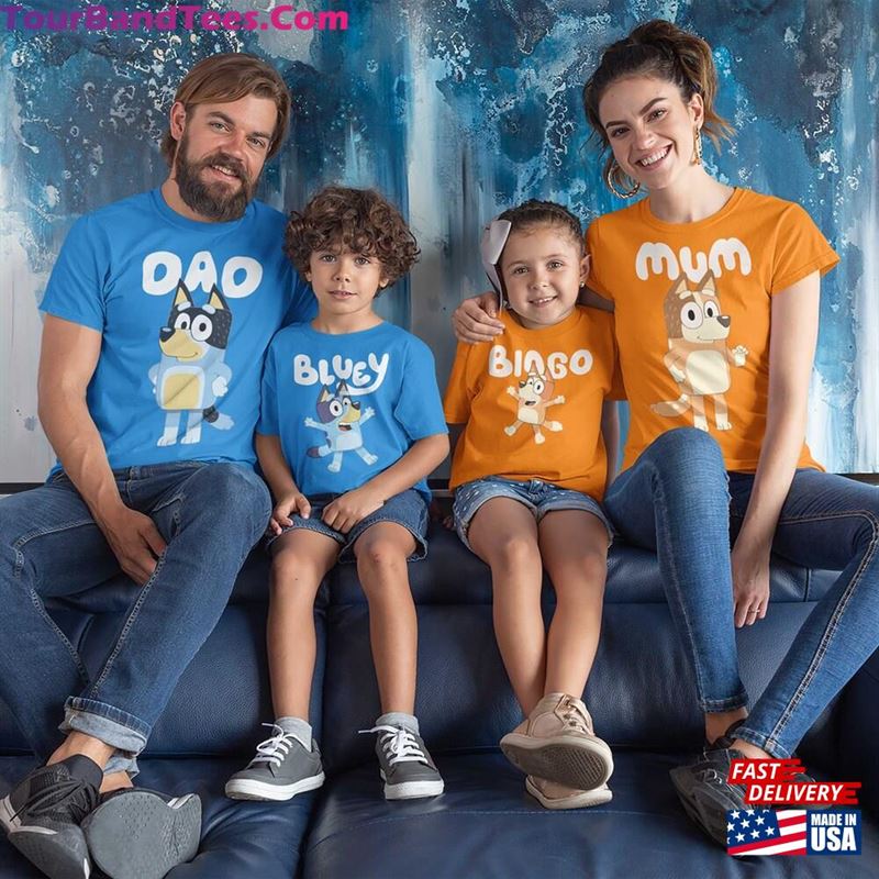 Family Dad T-Shirt Bandit Shirt Bluey Unisex 29Uf201797 – Utopia Fashion