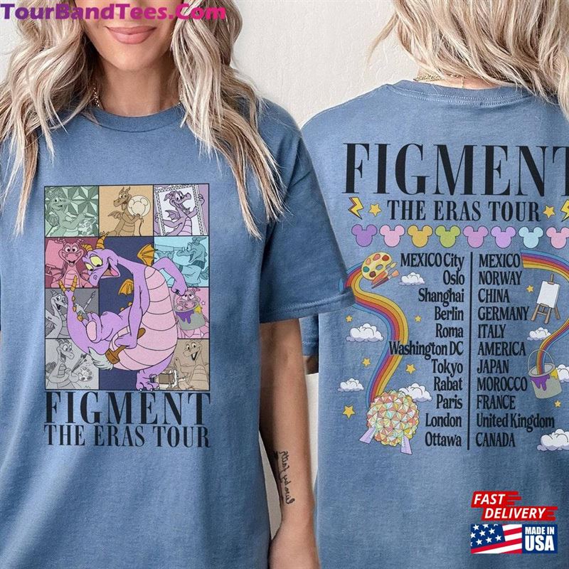 Figment Epcot World Tour Shirt The Eras Festival Of Arts Sweatshirt Classic 29Uf191524 – Utopia Fashion