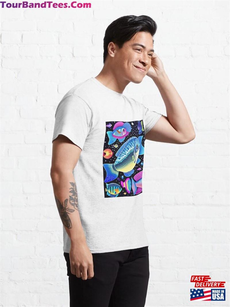 Fish In Space Classic T-Shirt Hoodie Unisex 29Uf206462 – Utopia Fashion