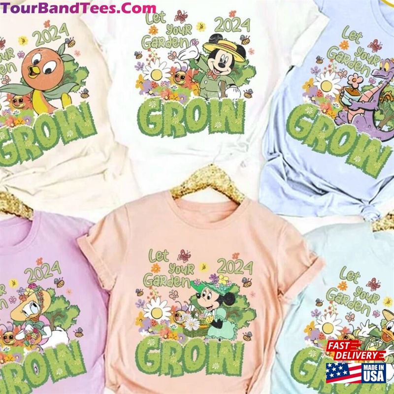 Floral Let Your Garden Grow Disney Epcot International Flower And Festival Shirt Mickey Friends Classic Hoodie 29Uf201040 – Utopia Fashion