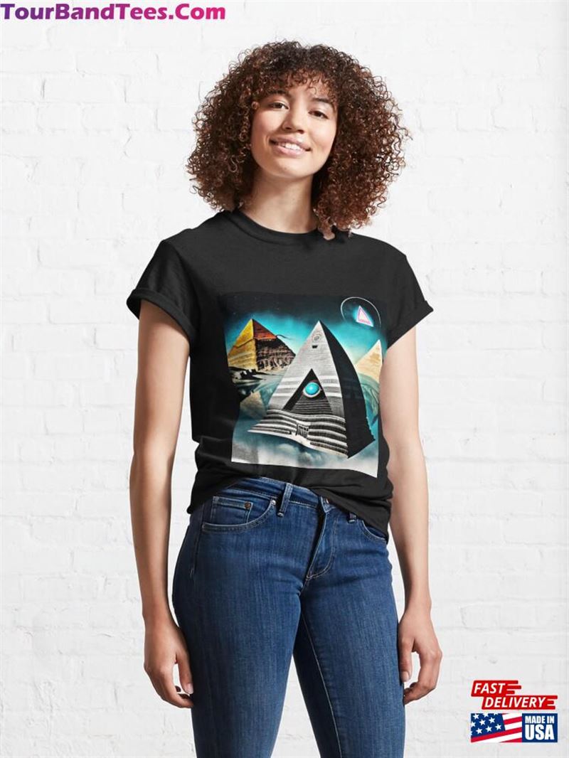 Flow Form Design Pyramid Art Classic T-Shirt Unisex 29Uf194507 – Utopia Fashion