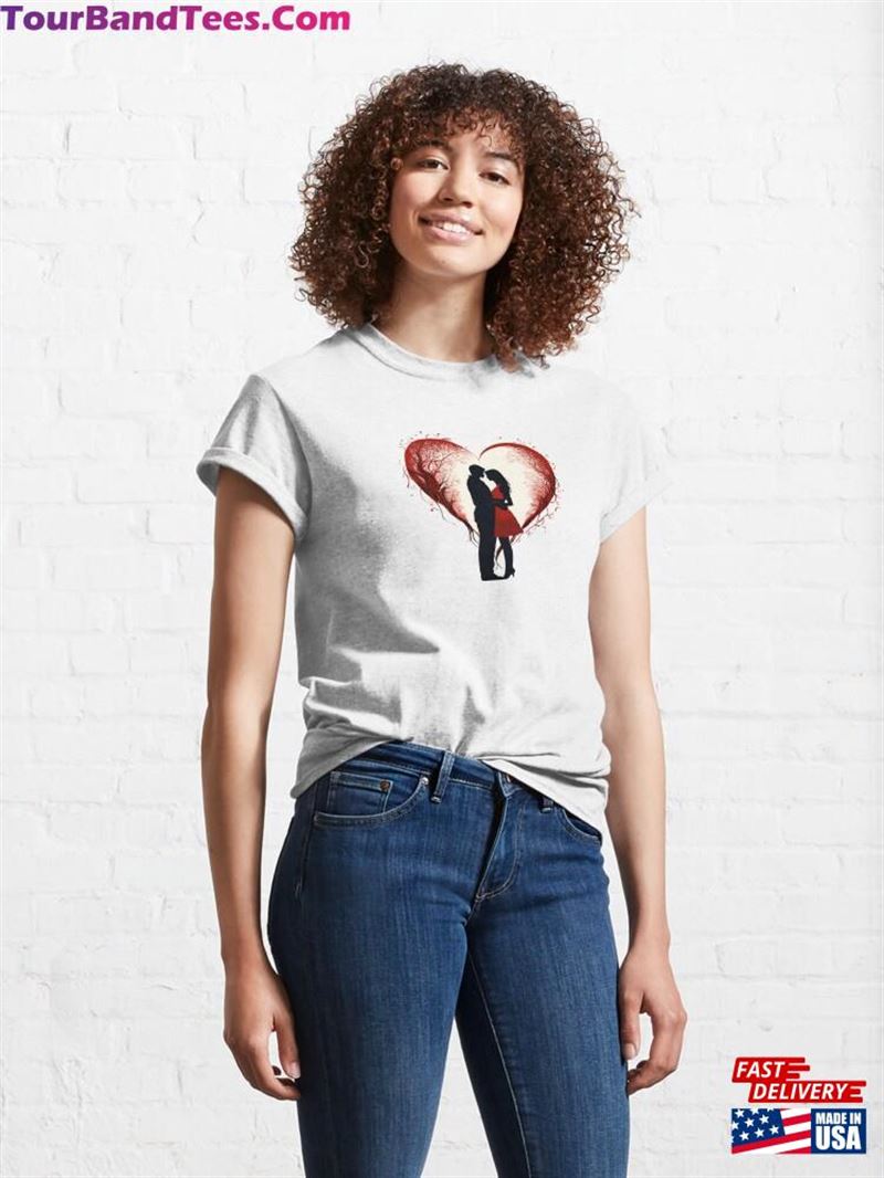 Forever Carried By The Red Romantic Valentines Day Classic T-Shirt Unisex 29Uf193526 – Utopia Fashion