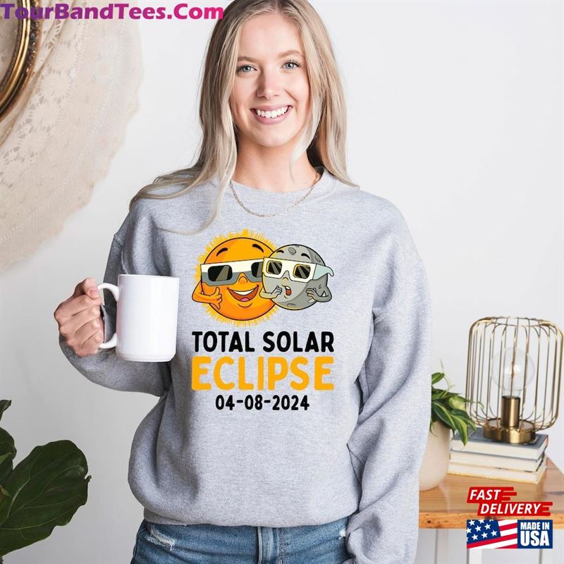 Funny Solar Eclipse Shirt April 8Th Moon And Sun Hoodie Unisex 29Uf193021 – Utopia Fashion