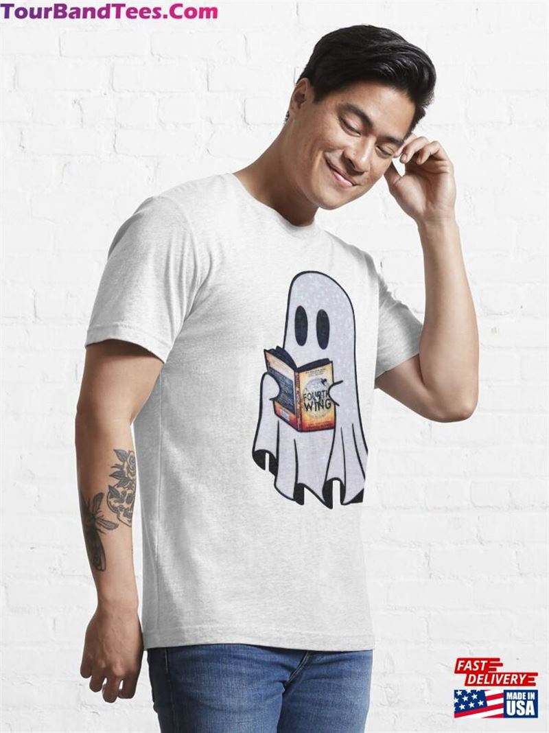 Ghost Reading Fourth Wing Vintage Essential T-Shirt Classic Sweatshirt 29Uf206690 – Utopia Fashion