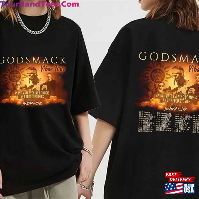 Godsmack Vibez North American Tour Shirt Band Fan Concert Unisex T-Shirt 29Uf192906 – Utopia Fashion