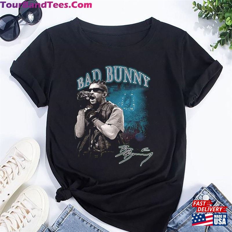 Graphic Bad Bunny Signature T-Shirt Album Tee Merch Unisex Hoodie 29Uf206922 – Utopia Fashion