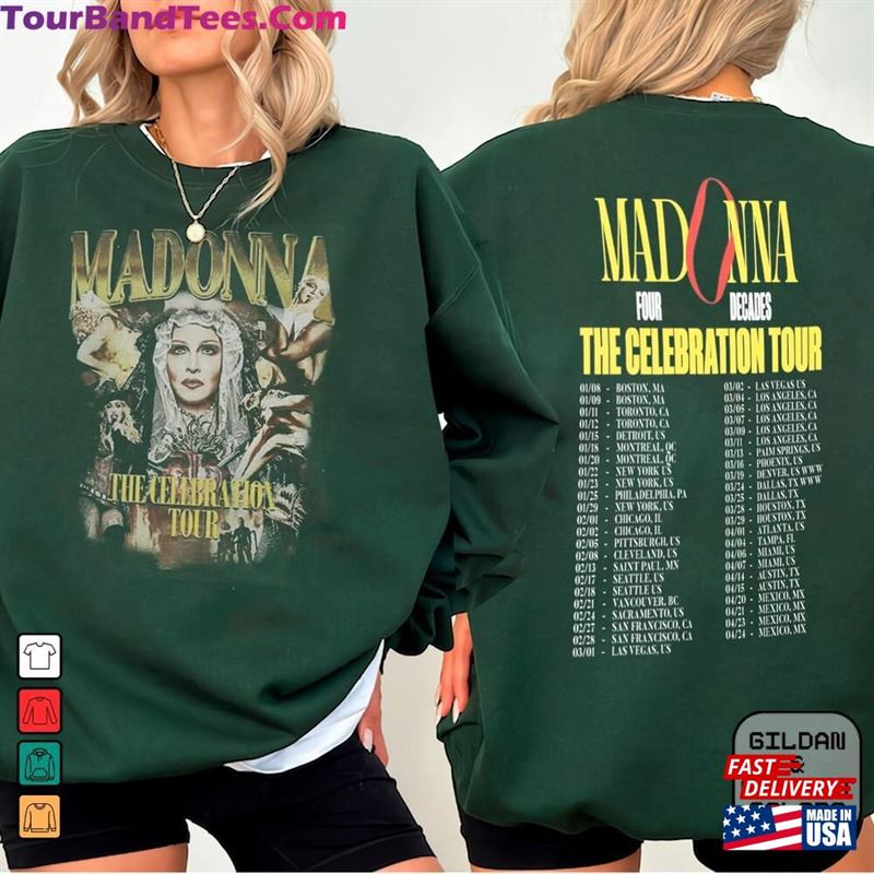 Graphic Madonna Tour T-Shirt Concert Shirt Tee Hoodie Sweatshirt 29Uf193860 – Utopia Fashion