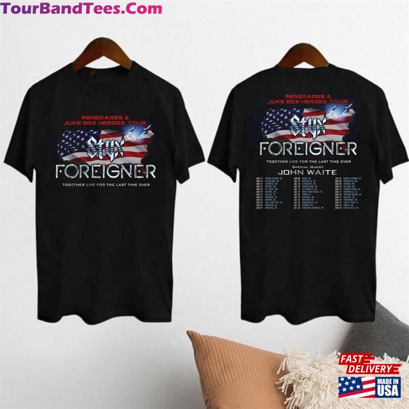 Graphic Styx Band Tour Shirt And Foreiner Concert Fan Gift Classic T-Shirt 29Uf192263 – Utopia Fashion