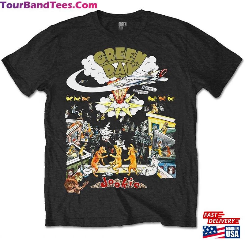 Green Day Dookie Tour Black T-Shirt Classic 29Uf194646 – Utopia Fashion