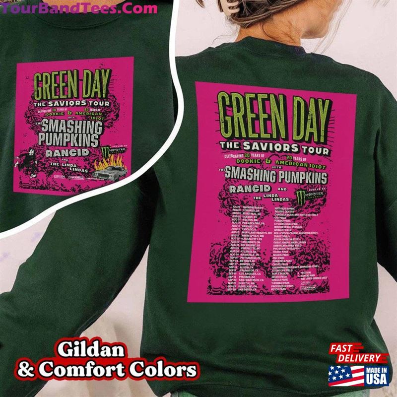 Green Day Shirt T-Shirt The Saviors Tour Sweatshirt Unisex 29Uf193430 – Utopia Fashion