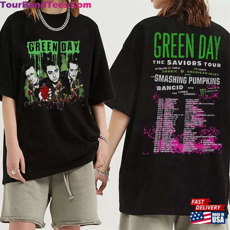 Green Day The Saviors Tour T-Shirt Band Concert Hoodie X Smashing Pumpkins Sweatshirt Classic 29Uf194705 – Utopia Fashion