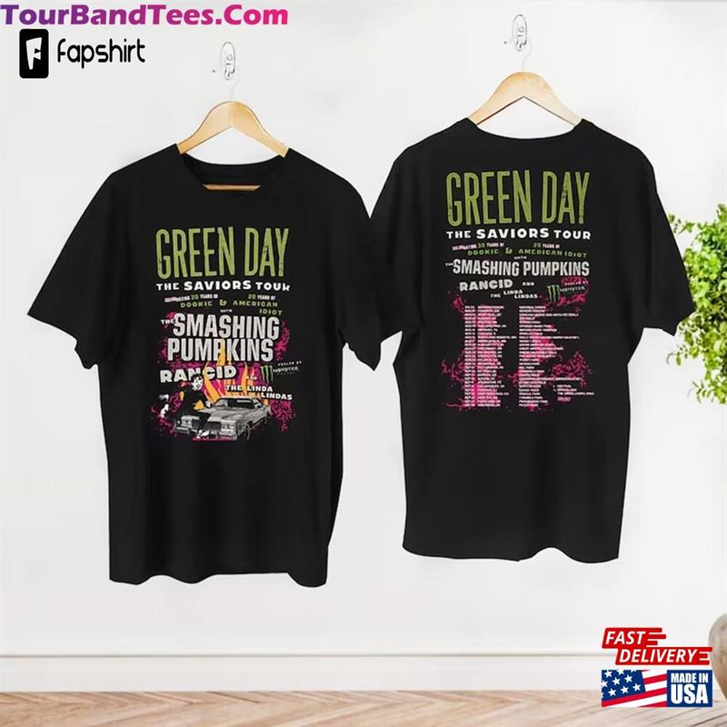 Green Day The Saviors Tour T-Shirt Band Graphic Tee Concert Shirt Sweatshirt 29Uf206903 – Utopia Fashion