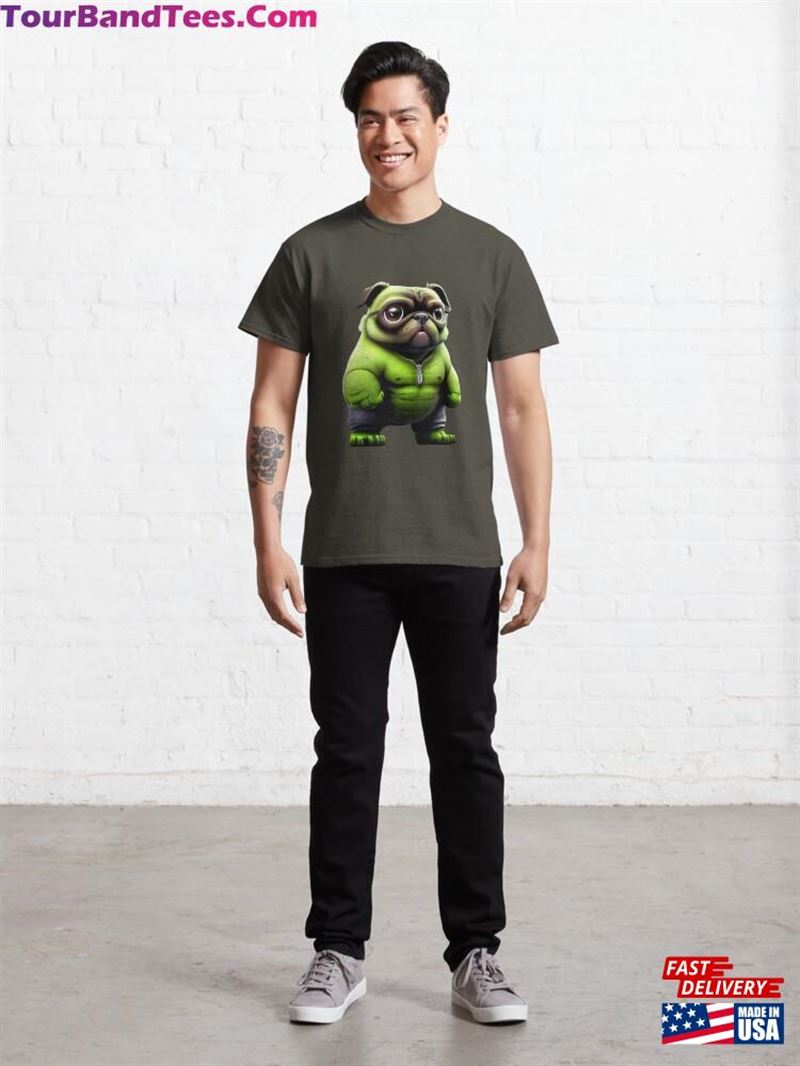 Green Pug Mutant Angry Superhero T-Shirt Design Classic Sweatshirt Hoodie 29Uf206885 – Utopia Fashion