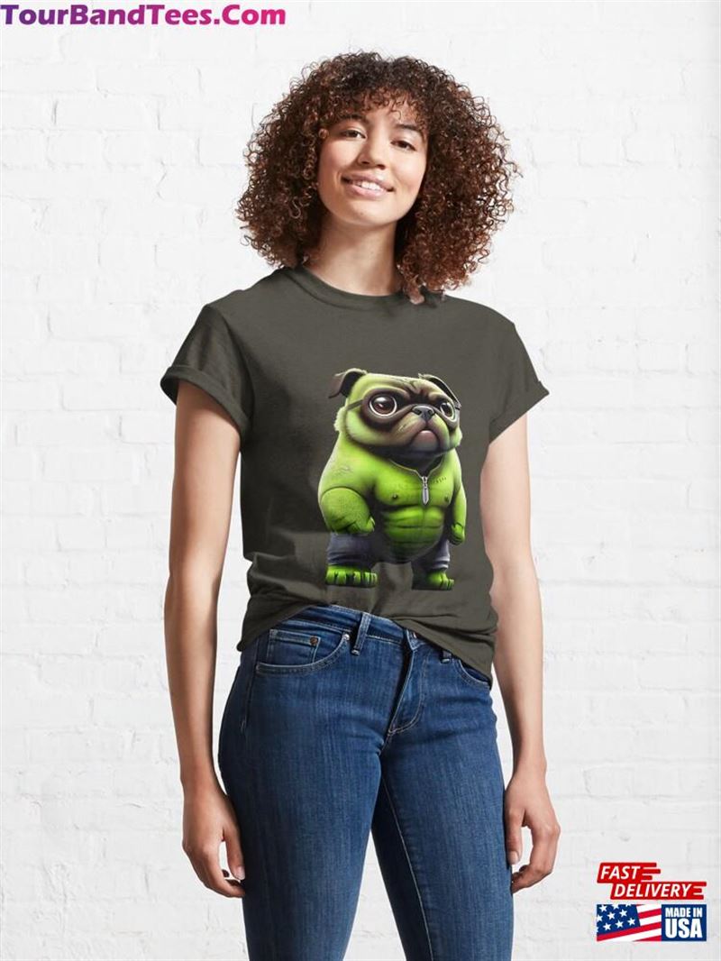 Green Pug Mutant Angry Superhero T-Shirt Design Classic Sweatshirt Hoodie 29Uf206885 – Utopia Fashion