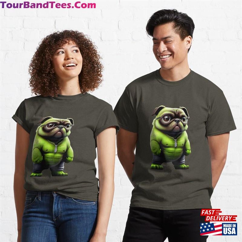 Green Pug Mutant Angry Superhero T-Shirt Design Classic Sweatshirt Hoodie 29Uf206885 – Utopia Fashion