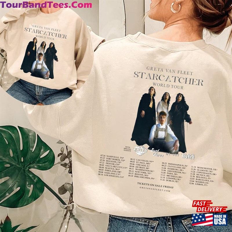 Greta Van Fleet Starcatcher World Tour T-Shirt Sweatshirt Band Concert Shirt Hoodie 29Uf202006 – Utopia Fashion