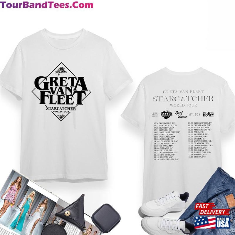 Greta Van Fleet Starcatcher World Tour Concert T-Shirt Dates Shirt Unisex Sweatshirt 29Uf194019 – Utopia Fashion