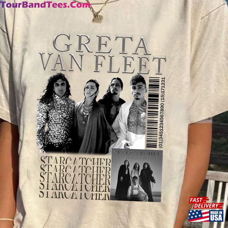 Greta Van Fleet Starcatcher World Tour Shirt Merch T-Shirt Classic Unisex 29Uf193347 – Utopia Fashion