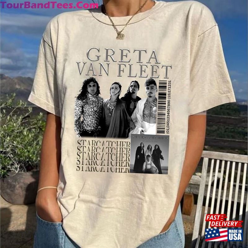 Greta Van Fleet Starcatcher World Tour Shirt Merch T-Shirt Classic Unisex 29Uf193347 – Utopia Fashion