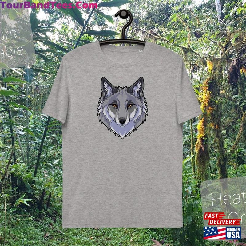 Grey Wolf Quality Organic Cotton Tee Women’S Unisex Cute T-Shirt Sweatshirt Classic 29Uf206616 – Utopia Fashion