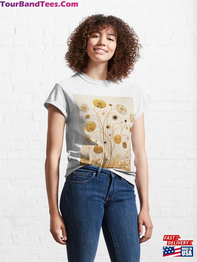 Gustav Klimt Flowers Classic T-Shirt Hoodie 29Uf194585 – Utopia Fashion