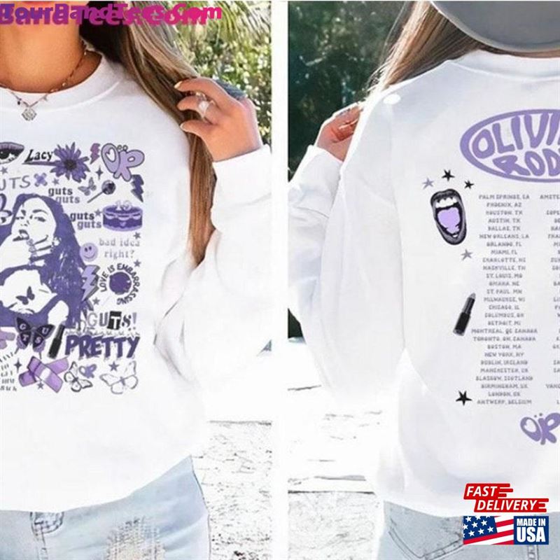 Guts Olivia World Tour Unisex Shirt Vintage Rodrigo Concert T-Shirt Hoodie 29Uf207042 – Utopia Fashion