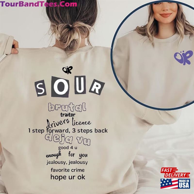 Guts Olivia Shirt World Tour Sweatshirt Sour Unisex 29Uf194514 – Utopia Fashion