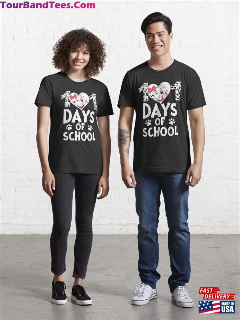 Happy Days School 100Th Smarter Dog Student Teacher Essential T-Shirt Sweatshirt Hoodie 29Uf191538 – Utopia Fashion