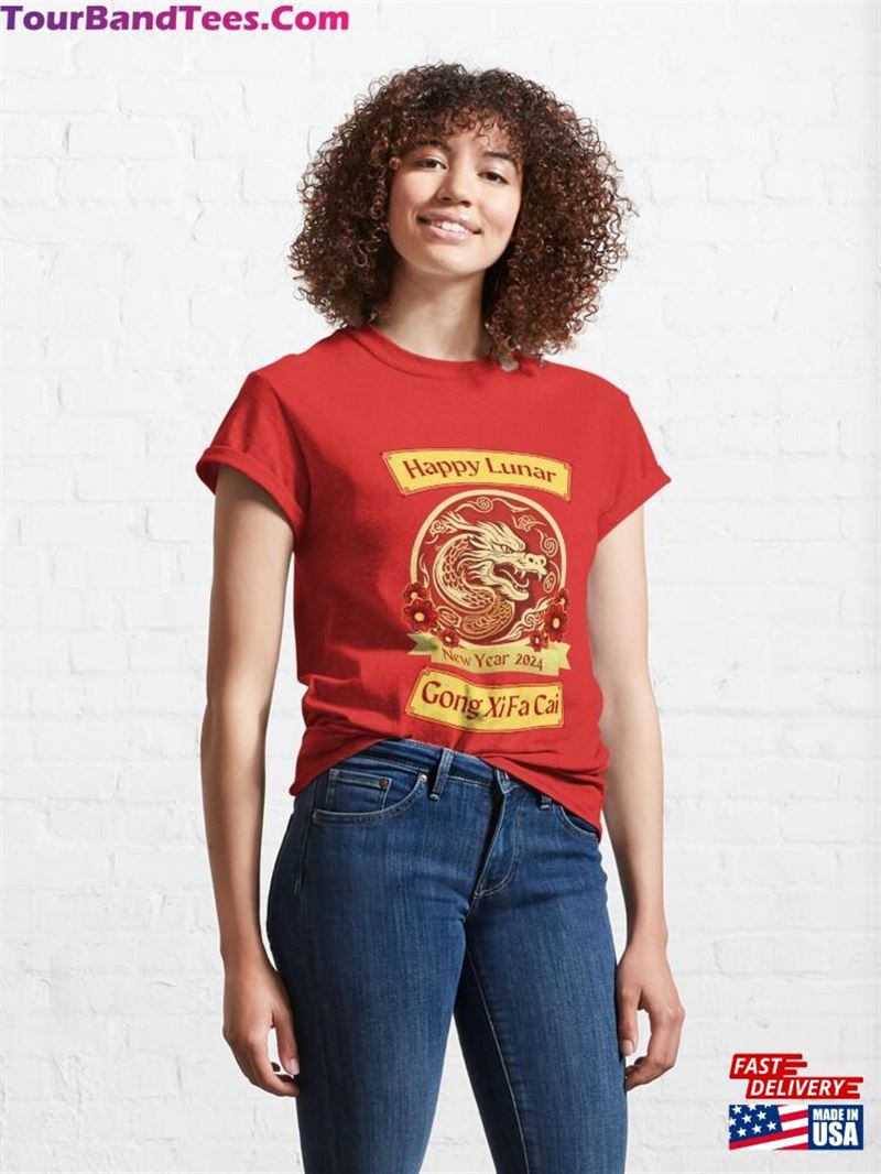 Happy Lunar New Year Of The Dragon Classic T-Shirt 29Uf211691 – Utopia Fashion