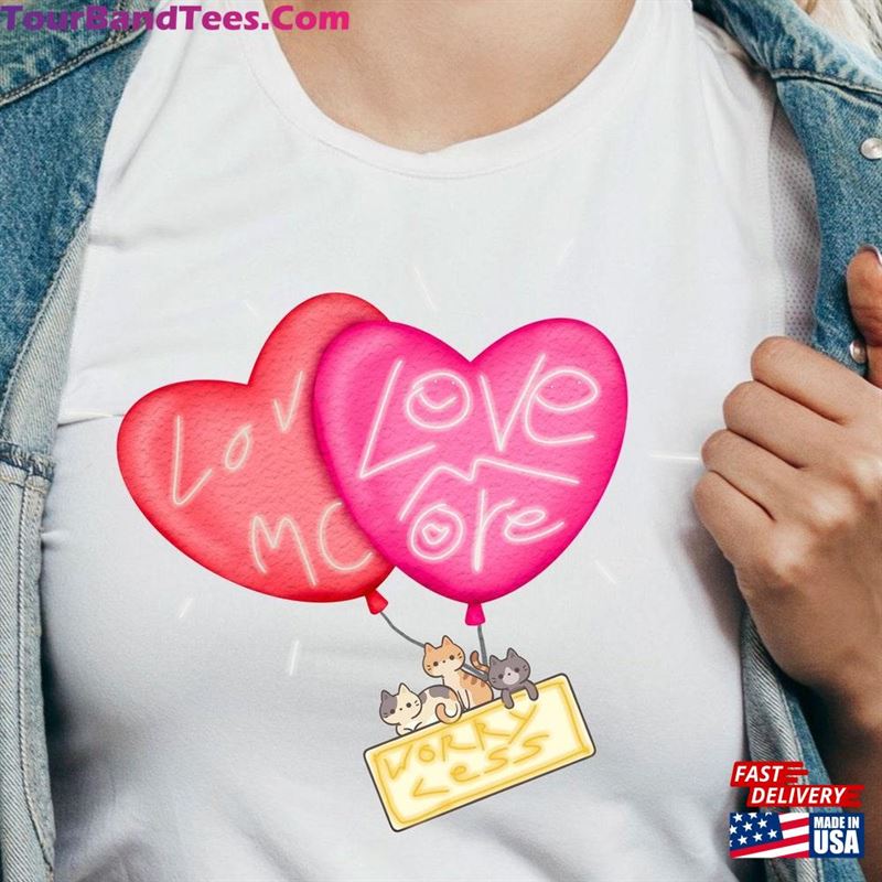 Happy Valentines Day Sublimation File Love More Worry Less Png For Immediate Download To Print On Mugs Shirts And Tote Bags Unisex Hoodie 29Uf201978 – Utopia Fashion