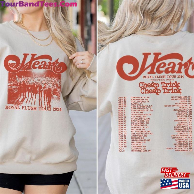 Heart Tour Shirt Band Fan Concert Classic Unisex 29Uf193982 – Utopia Fashion