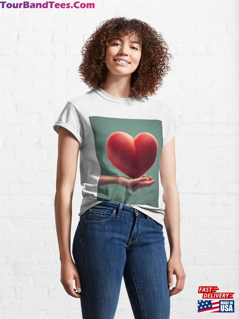 Heart For Valentines Day Classic T-Shirt Sweatshirt 29Uf193467 – Utopia Fashion