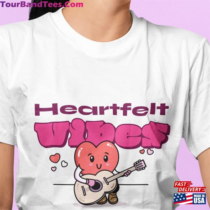 Heartfelt Vibes Tee Romantic Valentine’S Day Gift Pink Passion T-Shirt Unisex 29Uf192771 – Utopia Fashion