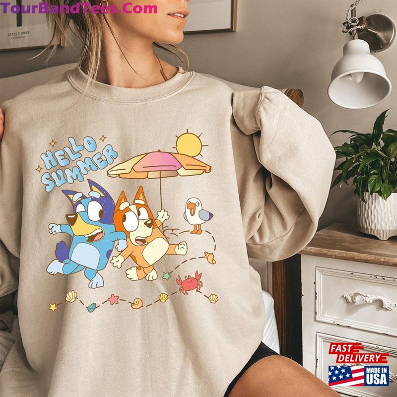 Hello Summer Bluey Shirt Bingo Hoodie Sweatshirt 29Uf206583 – Utopia Fashion