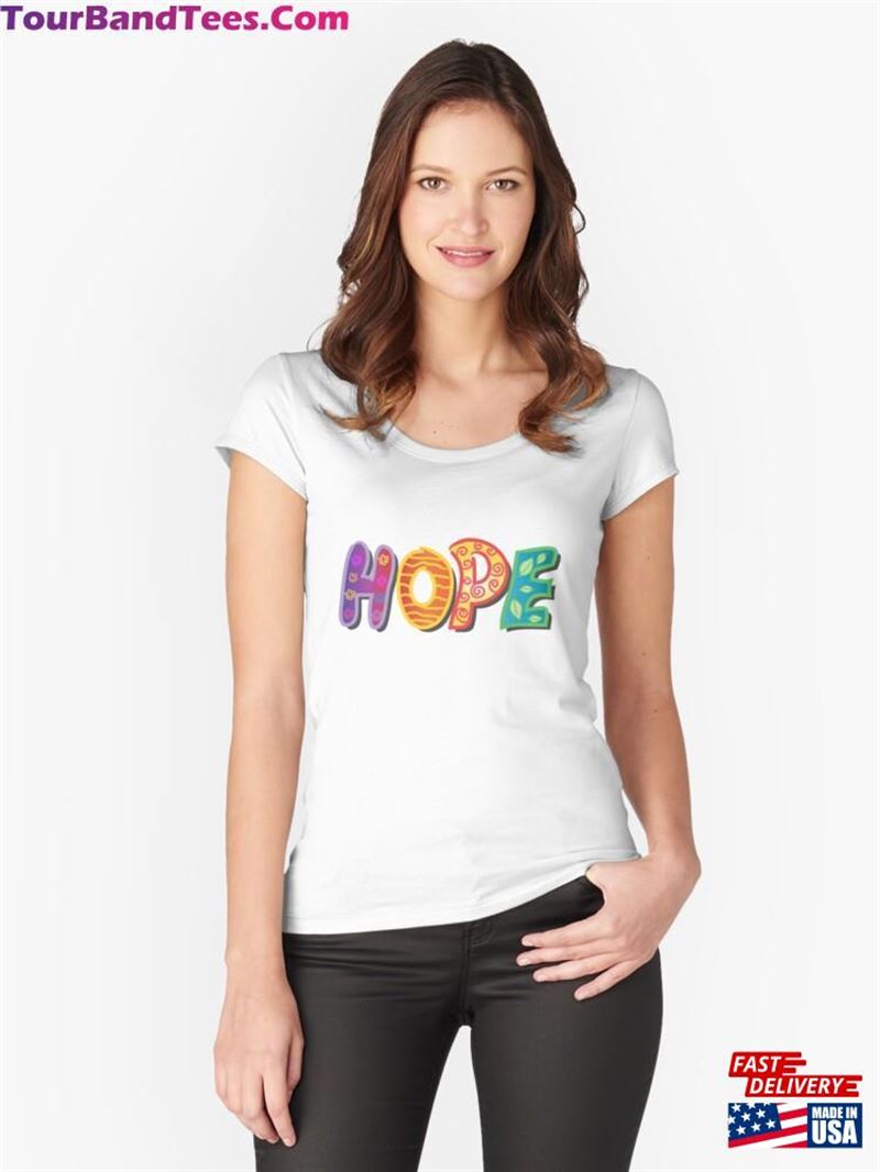 Hope Colorful Fitted Scoop T-Shirt Classic 29Uf193571 – Utopia Fashion