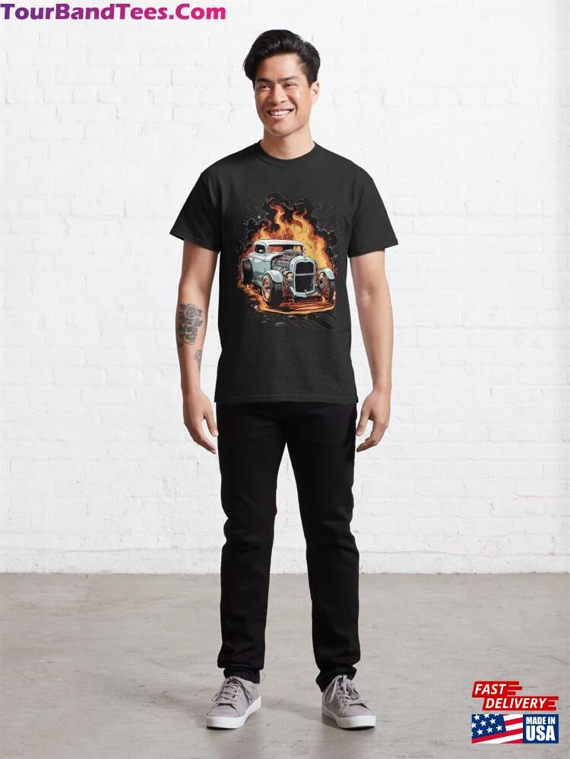 Hot Rod Burnout Classic T-Shirt 29Uf193180 – Utopia Fashion