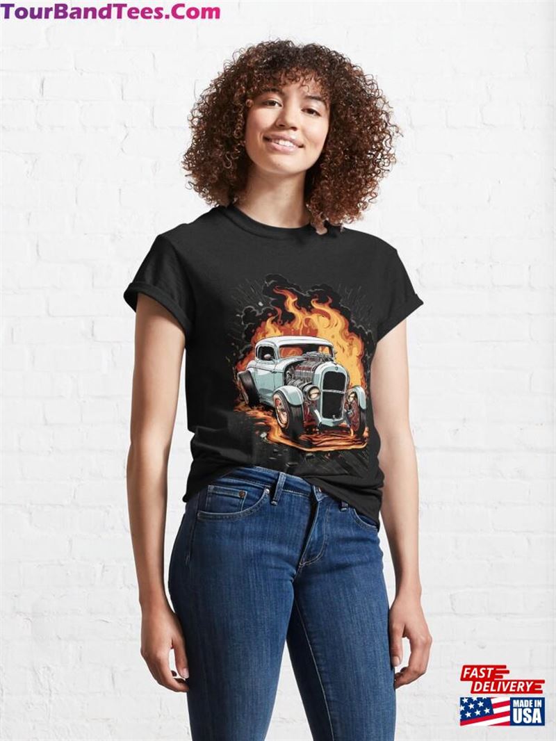 Hot Rod Burnout Classic T-Shirt 29Uf193180 – Utopia Fashion