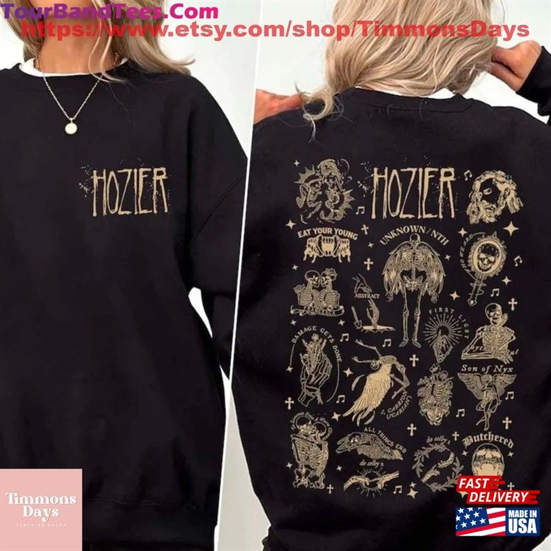 Hozier Tour Double Sides Vintage Unisex Shirt Unreal Unearth Tee Classic 29Uf192004 – Utopia Fashion