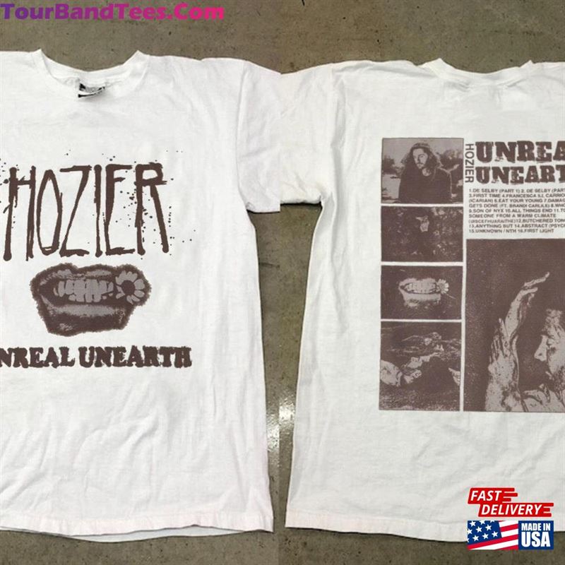 Hozier Unreal Unearth Graphic Album Tracklist Tshirt Shirt Hoodie Classic 29Uf191754 – Utopia Fashion