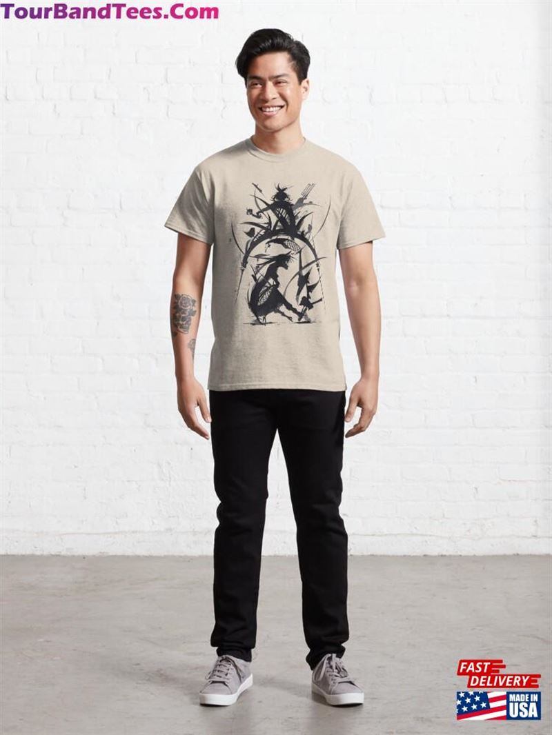 Illustration For Samurai Classic T-Shirt Sweatshirt Hoodie 29Uf193460 – Utopia Fashion