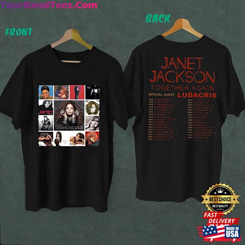 Janet Jackson Together Again Tour T-Shirt Shirt Fan Gifts Classic 29Uf194012 – Utopia Fashion